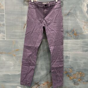 purple skinny jeans